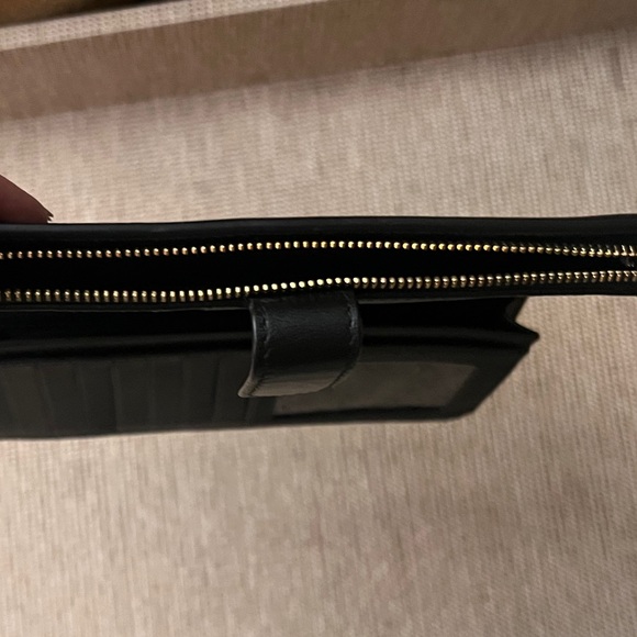 Coach Black Leather Wallet with Gold Accent - Picture 15 of 15